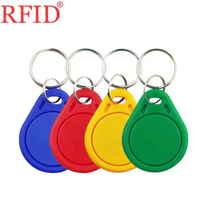 S50 IC 13.56Mhz Smart Card Contactless RFID Key Fob Card Keyfob Token Tag Keychain Access Control System Many color Select 1pcs