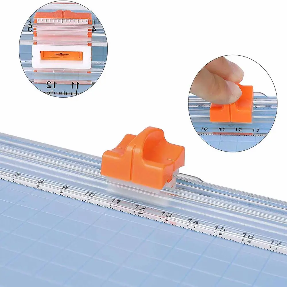 Mini Precision Rotary Paper Cutter Scrapbook Photo Trimmer With Finger Protection Slide Ruler Design For Home School Office