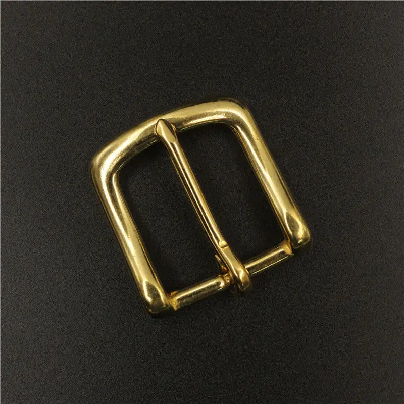 Solid Brass Belt Buckle End Bar Heel bar Buckle Single Pin Belt Half Buckle For Leather Craft Bag Strap Jeans Webbing Dog Collar