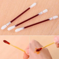 10/20/50/100Pcs Disposable Emergency Cotton Stick Home Outdoor Iodine Swab First Aid Kit Double Head Medical Cleaning Supplies