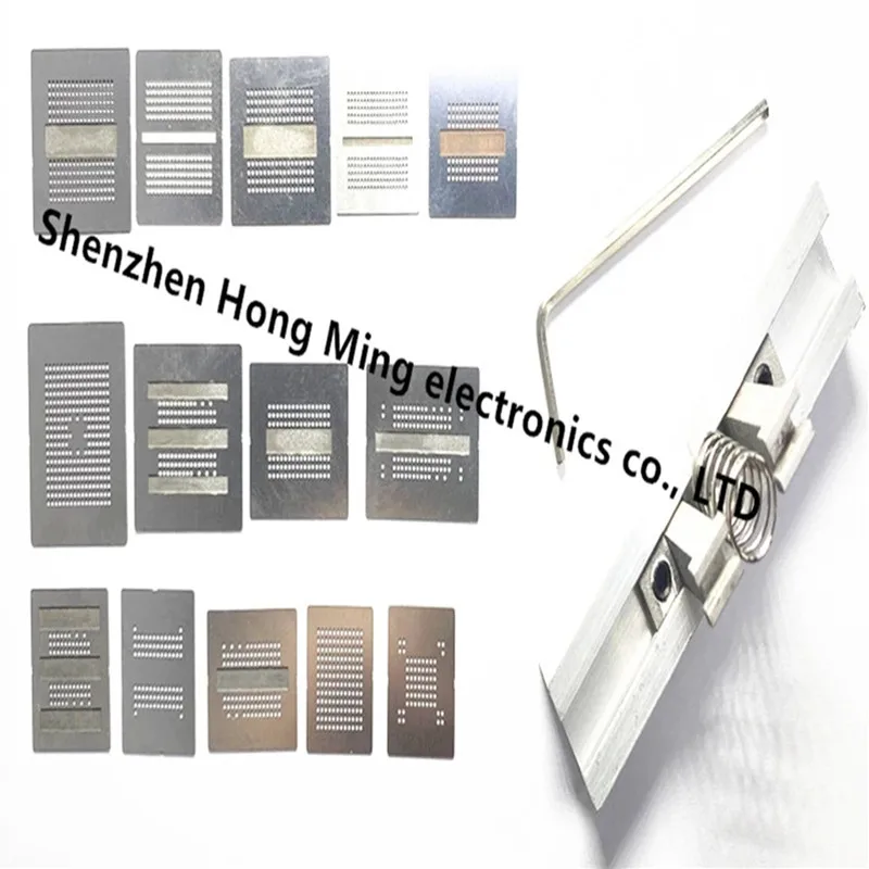 15pcs/lot Full Set BGA Reballing Stencil Dedicate Kit For DDR DDR2 DDR2-2 DDR2-3 DDR3-2 DDR3-3 DDR5 DDR6 DDR7