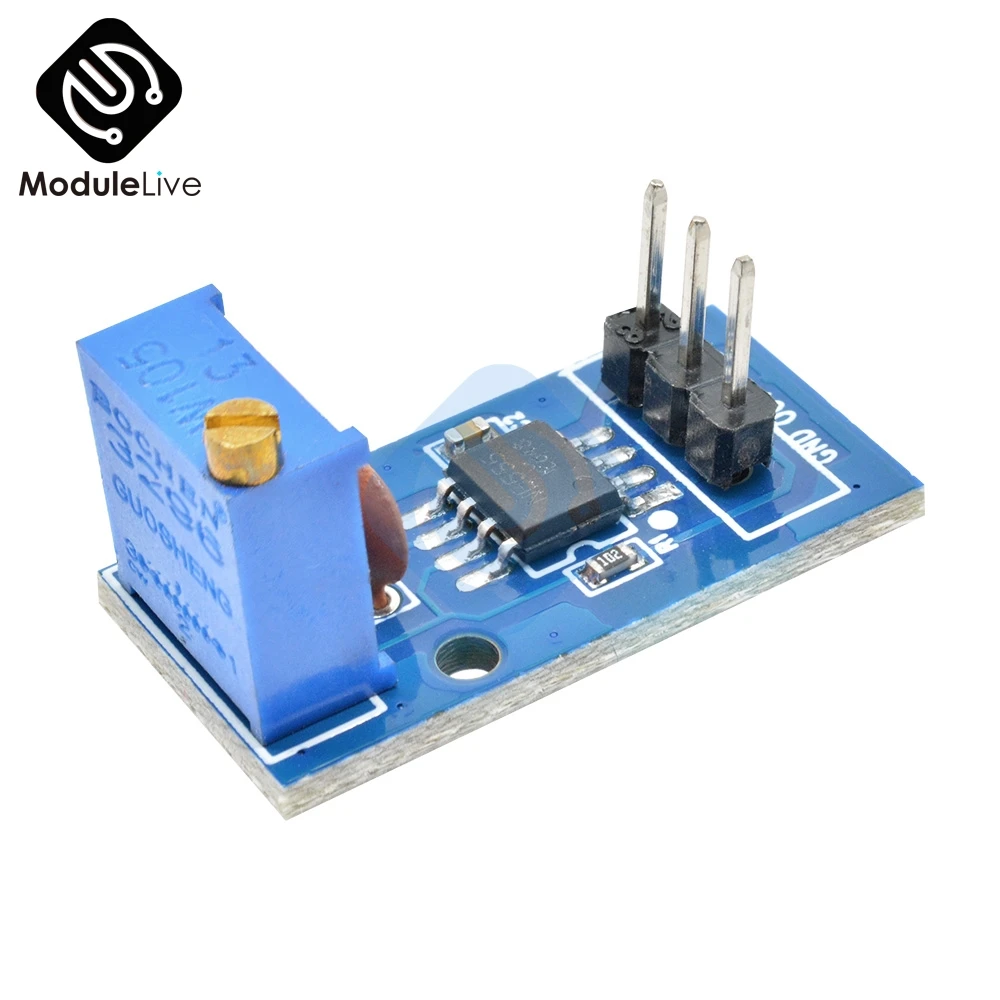 1pcs NE555 Adjustable Resistnce Frequency Pulse Generator Module For Arduino Smart Car 5V-12V 1-CH  1 Channel Output Module