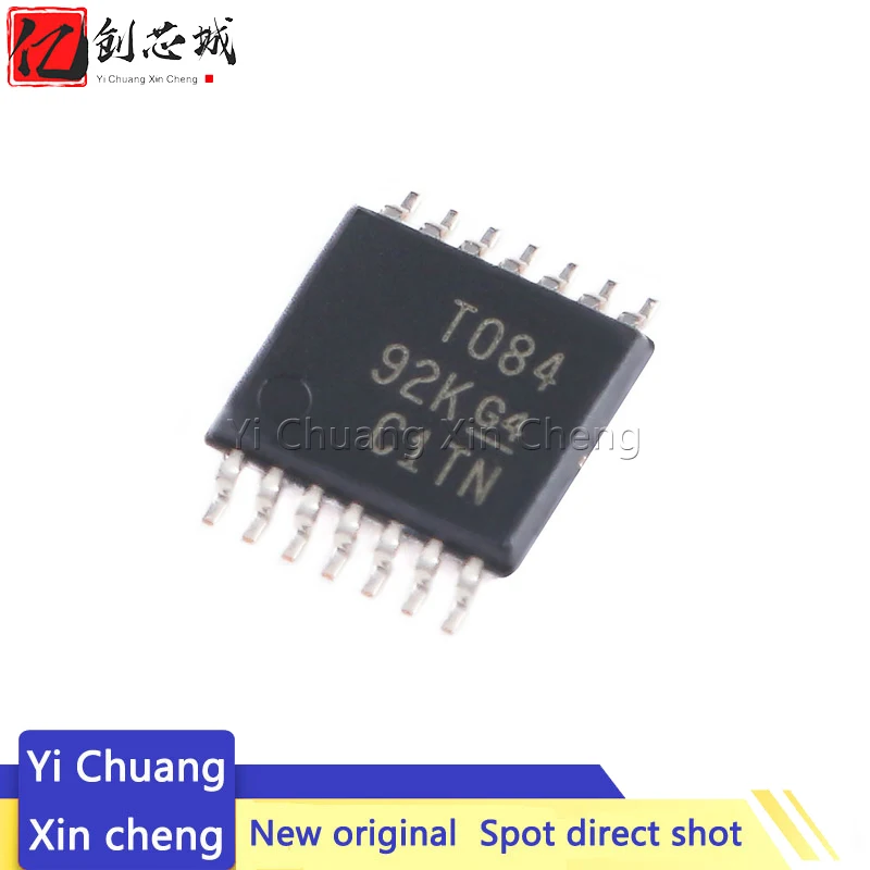 

10PCS New Original TL084CPWR TSSOP-14 Four Channel High Voltage Swing JFET Input Operational Amplifier Chip