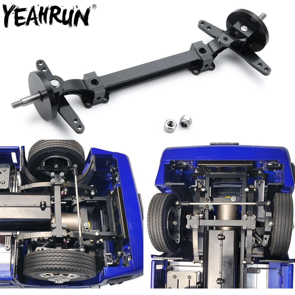 

YEAHRUN металлическая передняя ось рулевое соединение для 1/14 Tamiya прицеп RC трактор грузовик обновленные детали