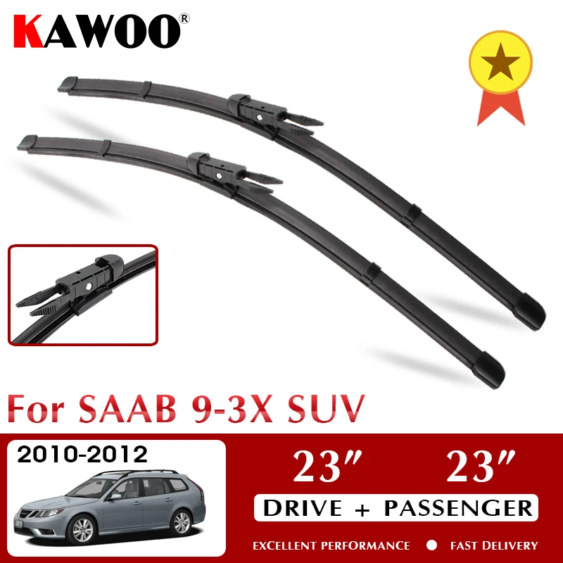 

Car Wiper Blades For SAAB 9-3X SUV 2010-2012 Windshield Windscreen Front Window Accessories 23"+23" LHD RHD Fit Pinch Tab Arm