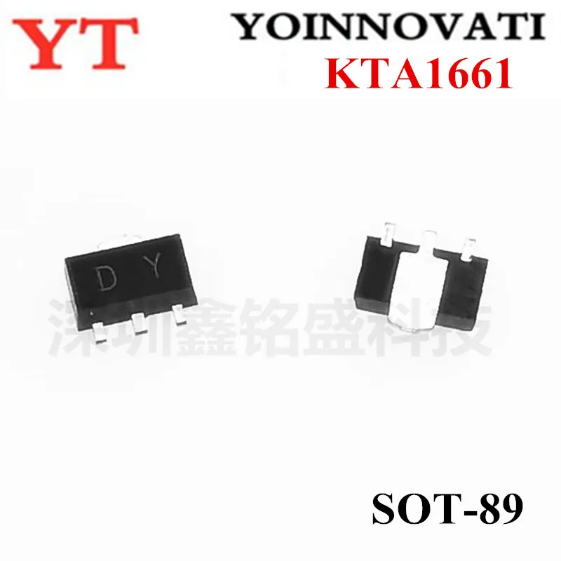 10pcs/lot SMD transistor KTA1661 DY  SOT89