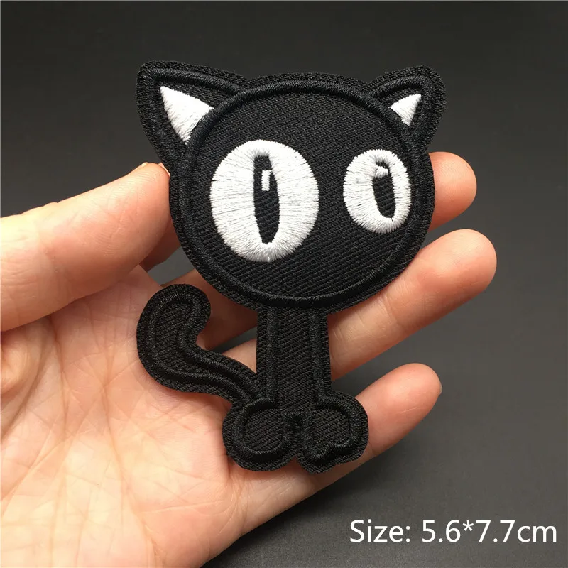 Black White Zipper Embroidery Patches for Clothing Diy Badges Appliques Iron on Patches Clothes Stickers Sewing Stripes