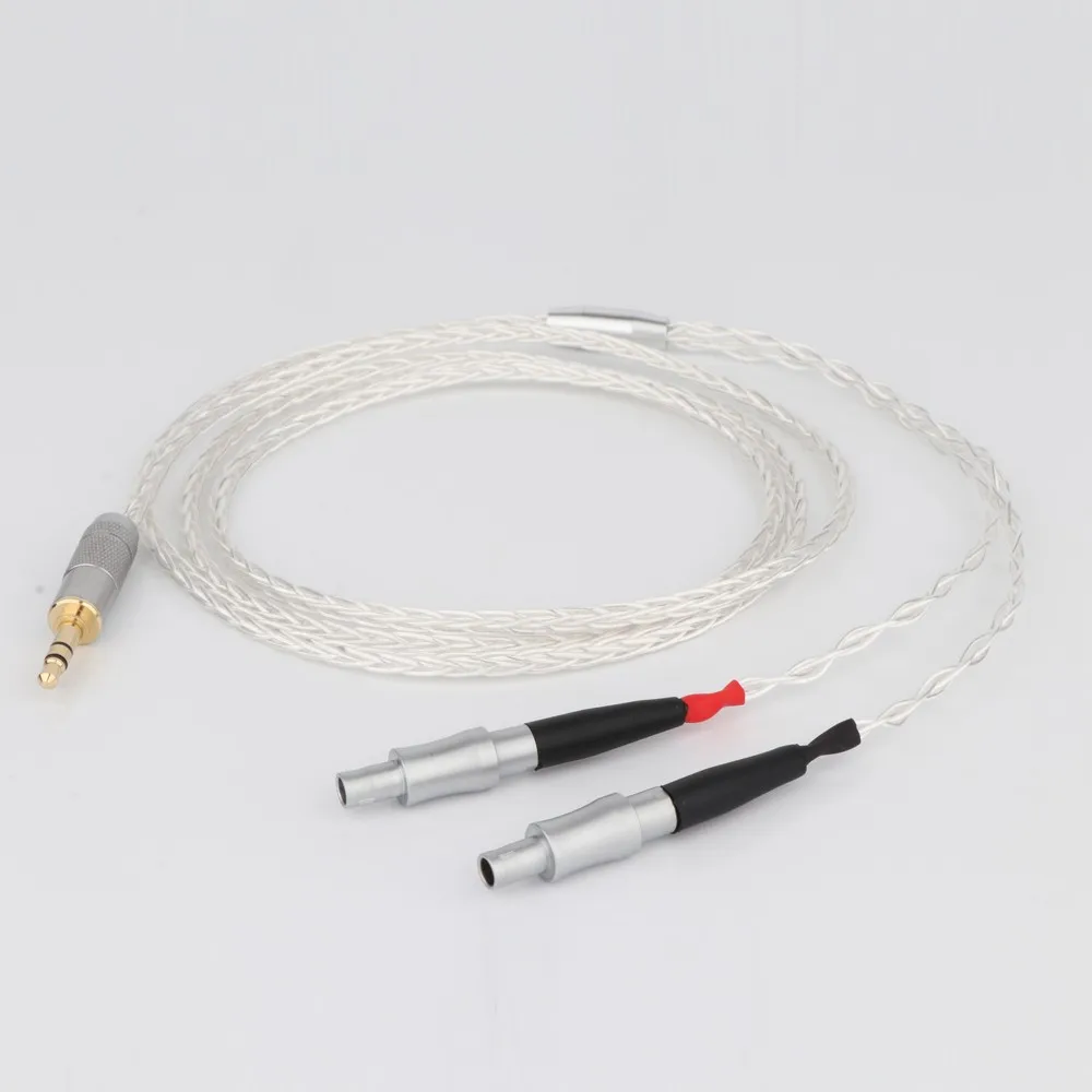 

Preffair 1PC 16 Core OCC Silver Plated Headphone Cable For Sennheiser HD800 HD800s HD820s HD820 Enigma Acoustics Dharma D1000