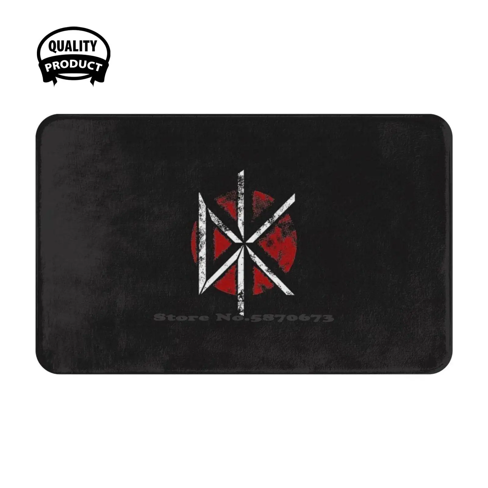 Classic Retro Dead Kennedys Soft Cushion Home Carpet Door Mat Car Rug Music Band Pop Punk Distressed Bootleg Tour Album Dead