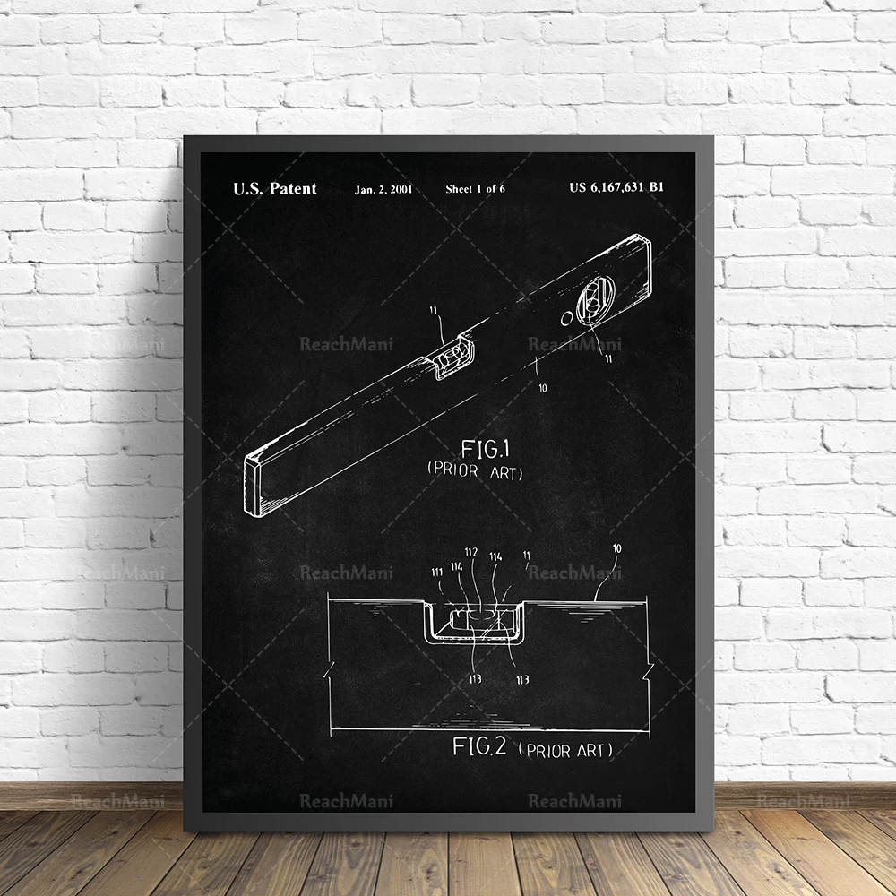 Tool Patent Print Set of 6, Carpenter Posters,Workshop Poster, Handsaw, Drill, Mallet, Plane, Chisel Patent, Hammer Poster