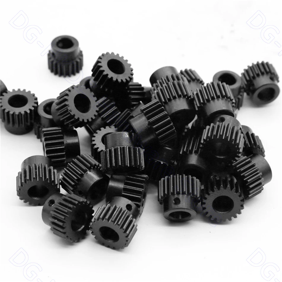 1M Spur Gear 15T-20T Metal Transmission Gear 45# Steel Pinion 1 Mod 15 18 20 Teeth Bore 5 6 8 10 12mm Motor Parts Accessories