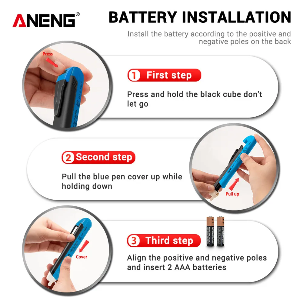 Digital AC Voltage Detectors test 12-1000V Non-Contact Tester Pen Tester Meter Volt Current Electric Test Pencil 1AC-D