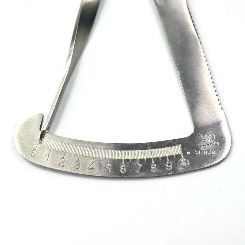 1Pcs Dental Wax Calibrator Caliper Dental Crown Gauge for Metal Dental Laboratory Instruments