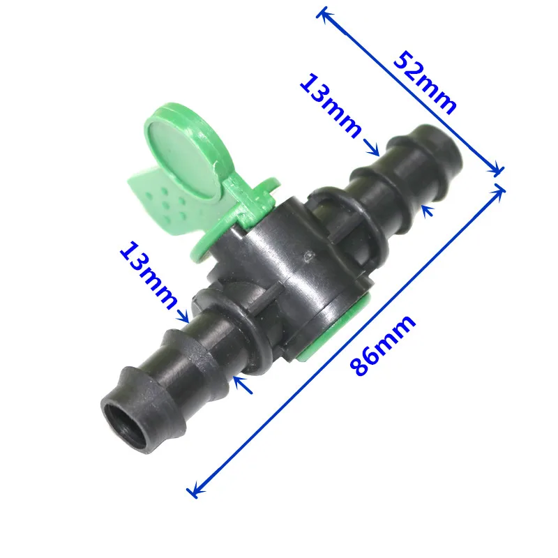 5 szt. Nowy zawór z podwójną wodą do nawadniania kontrola przepływu złączka do węża rozmiar 13mm używany do systemu nawadniania kropelkowego Homebrew