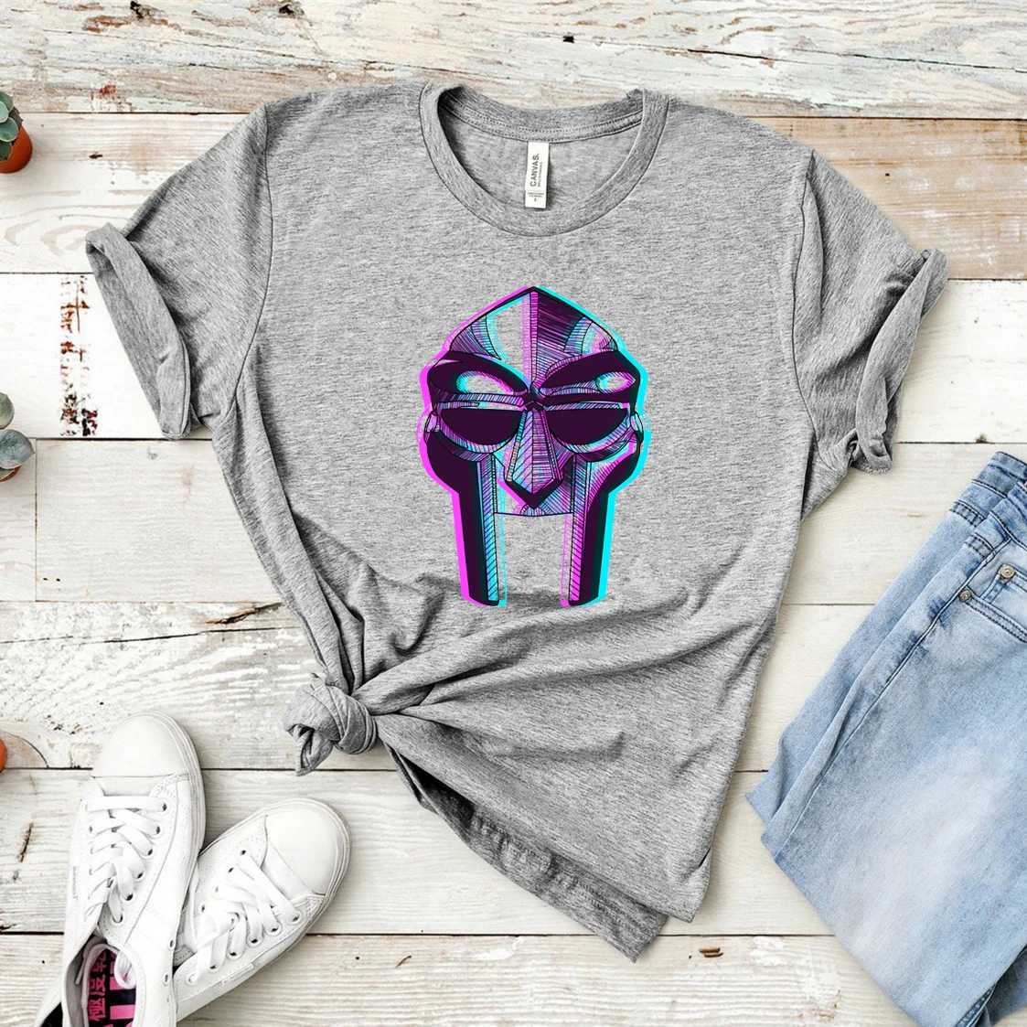 Rapper MF Doom Shirt Mf Doom Mask Logo and Madlib Madvillainy T-Shirt Hip Hop Tees Cool Streetwear