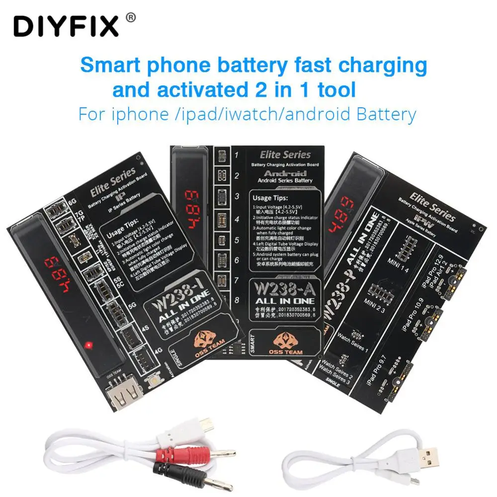 DIYFIX Battery Fast Charging Activation Board For iPhone 11/8/XS  iPad iWatch Android Test Fixture SmartPhone Repair Hand Tool