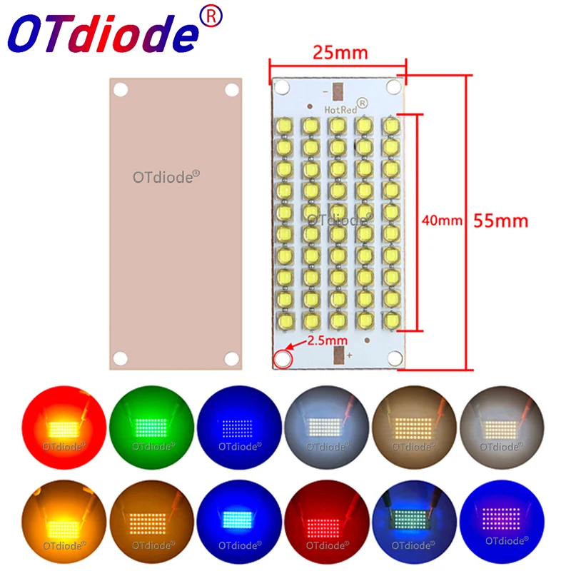 50W100W200W UV Warm Cold White Deep Red Green Blue COB Bulbs LED Chip Diode Purple uv glue curing 3Dprinter DIY Parts Lamp