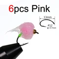 6 piezas de color rosa