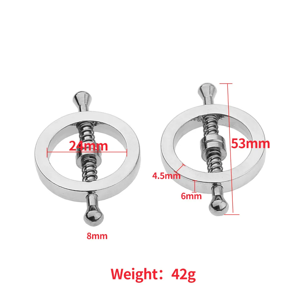 1 Pair Stainless Steel Metal Nipple Clamps Breast Clip Slave Chest Stimulator Adult Games Erotic Product BDSM Sex Toys For Women