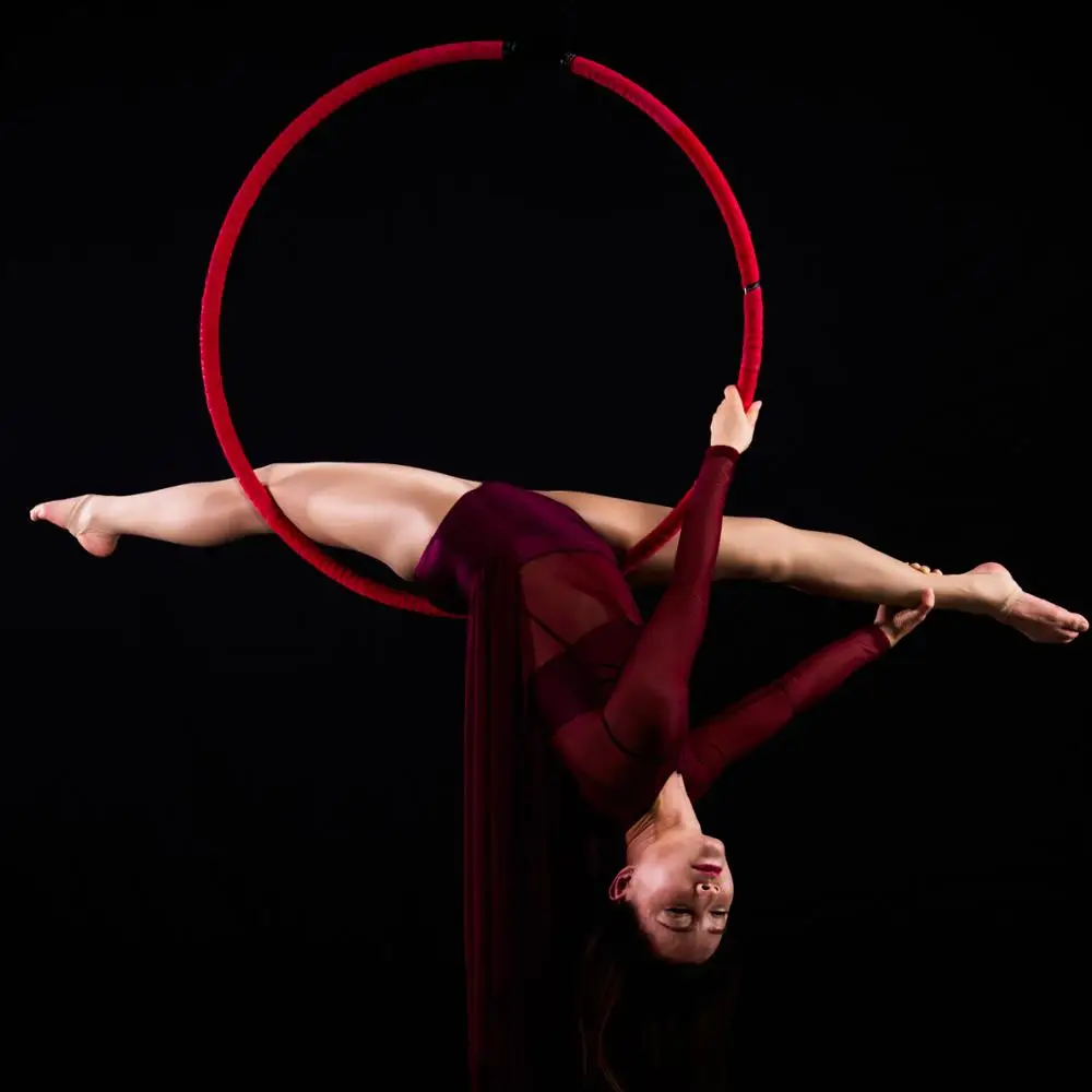 Aerial Hoop Yoga Exercises Aerial Hoops Aerial Lyra Include Accessories Inversion Yoga Swing Harness for Indoor Fitness