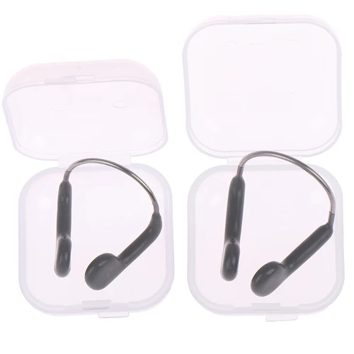 Imagen 2 del producto Clip de Nariz de alambre de acero de silicona suave, duradero, antideslizante para natación, buceo, deportes acuáticos, Clip de nariz, Color de piel, accesorios de natación