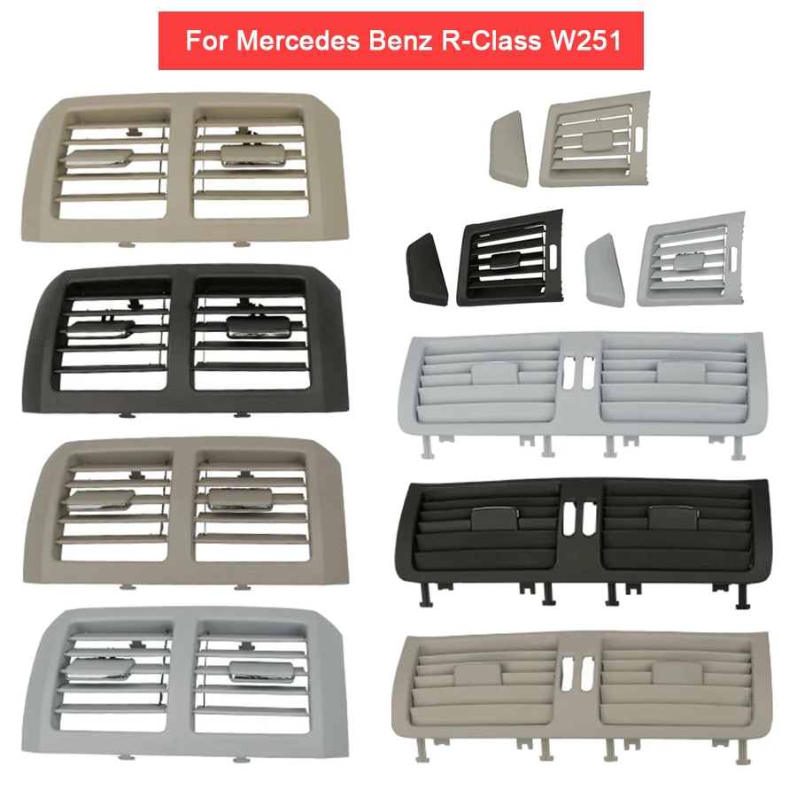 Car Wind Left Center Right Air Conditioning Vent Grill Outlet Panel For Mercedes Benz S-Class W251 R300 R320 R350 R400 R500