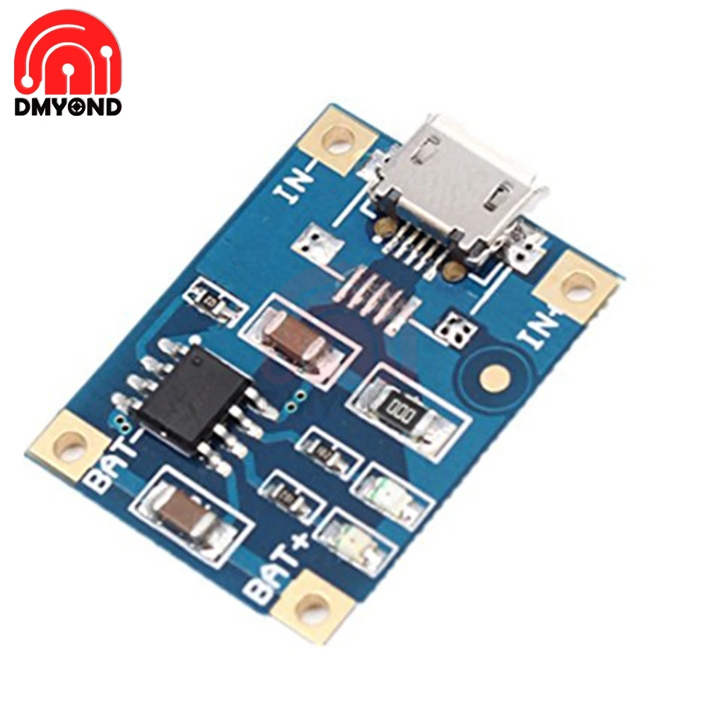 Type-c/Micro/Mini USB 5V 1A 18650 TC4056A Module de chargeur de batterie au Lithium avec Protection double fonctions 1A Li-ion