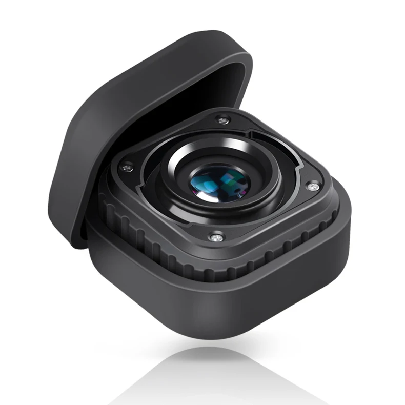 Para gopro hero 9 10 acessórios pretos lente máxima mod ultra-amplo ângulo de 155 graus lente 5m à prova dwaterproof água para go pro hero 9 10 preto