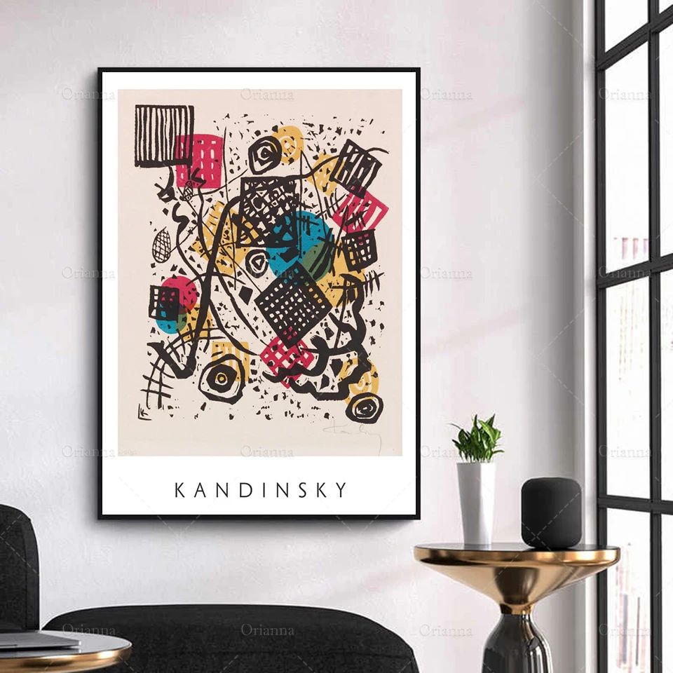 Kleine Welten V by Wassily Kandinsky, Fine Art Print, Modern Artwork, Expressionist Poster, Abstract Wall Décor, Wall Art -