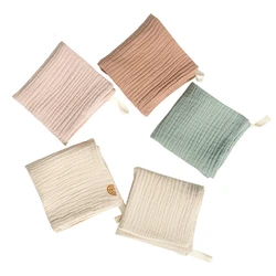 5 Pcs Towel Baby Facecloth Bath Towel Handkerchief Cotton Burp Cloth Soft Absorbent Gauze Washcloth