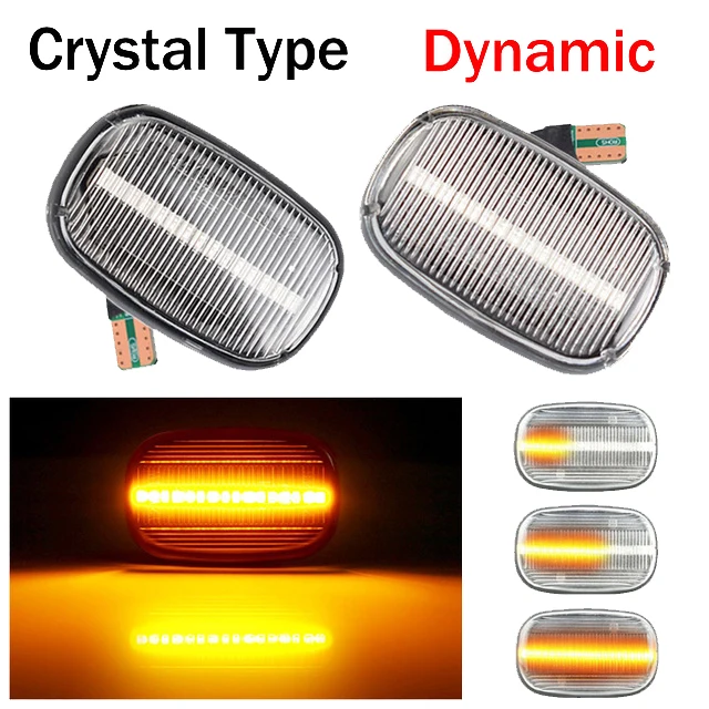 Car Dynamic LED Side Marker Light Turn Signal Light for Toyota Corolla Celica T19 T20 23 RAV4 Avensis Starlet Prius