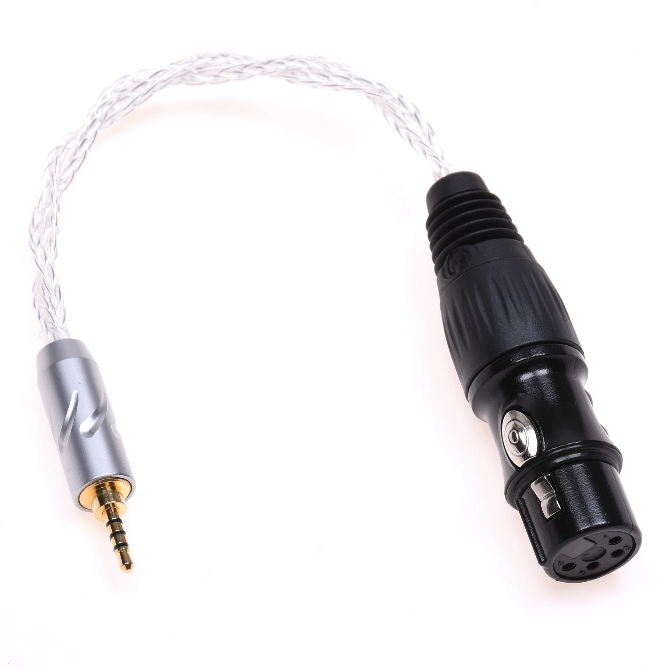 Adaptor Audio seimbang 16 Core 2.5mm pria ke 4-Pin XLR Female berlapis perak TRRS 2.5mm kabel XLR