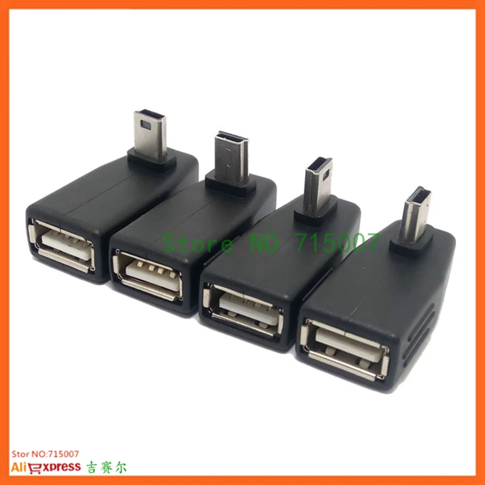 Mới Mini USB Đực Sang USB Nữ Bộ Chuyển Đổi Cổng Kết Nối Truyền Dữ Liệu Đồng Bộ OTG Adapter Dành Cho Xe Hơi AUX MP3 MP4 Viên điện Thoại Ổ U