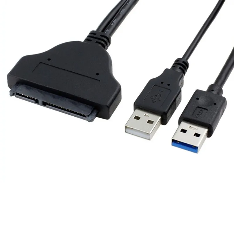 고속 USB 3.0 노트북 22P 7 + 15 2.5 "SSD HDD 하드 드라이브 SATA 3 어댑터 변환기 케이블
