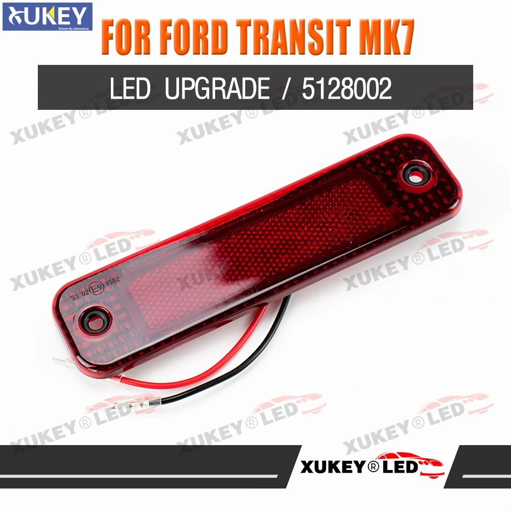 FOR FORD TRANSIT MK3 2006 - 2014 Rear Tail LED Brake Lights LED Upgrade  High Mount Stop Lamp 5128002 / 1418383 / 6C1113N408AB