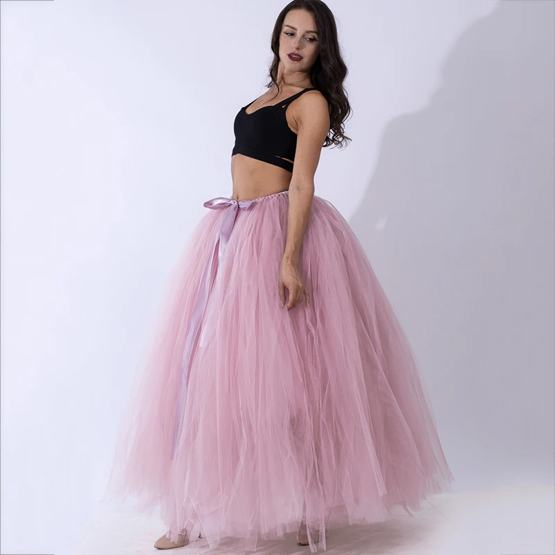 Fashion Handmade Bundle Tulle Tutu Skirts for Pregnant Woman Photography Props Full-Length Long Ballroom Tutu Faldas Saia Jupe