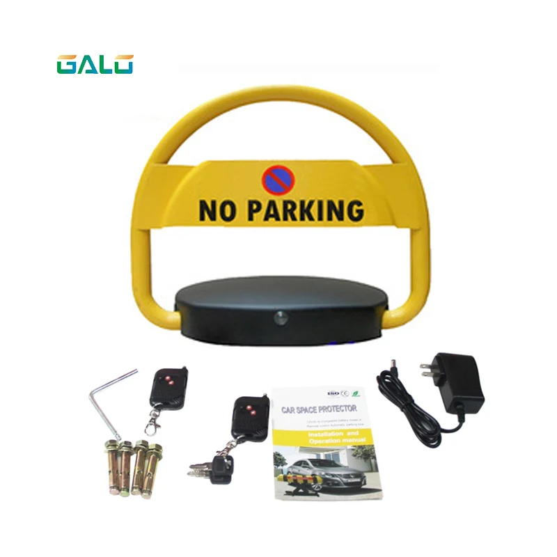 Waterproof remote control lock parking barrier