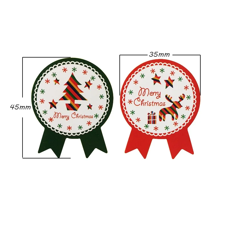 80PCS/Lot Vintage Christmas Theme series Badge Design DIY Multifunction Seal Sticker Gift Sticker Gift Label 2 style