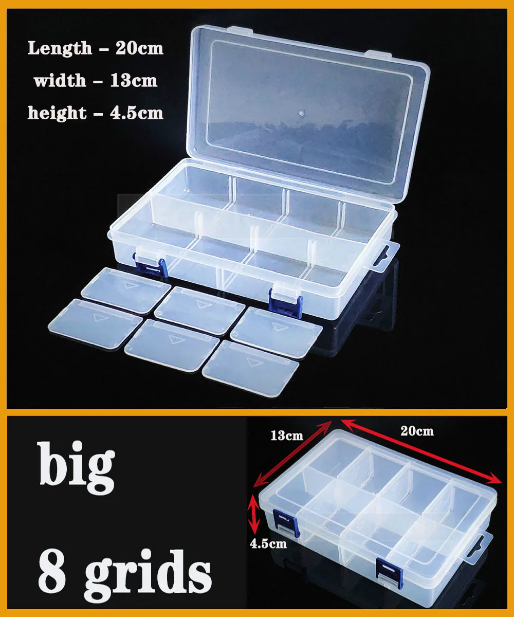 Transparente Kunststoffbox mit Schraubfach, Schmuck- und Ohrring-Vitrine, Behälter, durchsichtiger Terminal-Organizer, Werkzeug-Aufbewahrungsboxen – Detail 2