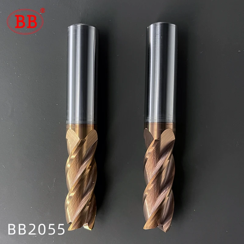 BB 2F 4F Carbide End Mill 1.1mm -25mm CNC Cutter Mini Tool 4 Flute Metal Steel Wood Cutter ISO