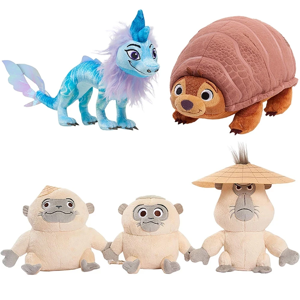 Raya et le Dernier Dragon Plush Toys Sisu Tuk Tuk Pan Uka Cute Soft Animals Dolls Children Christmas Birthday Gifts