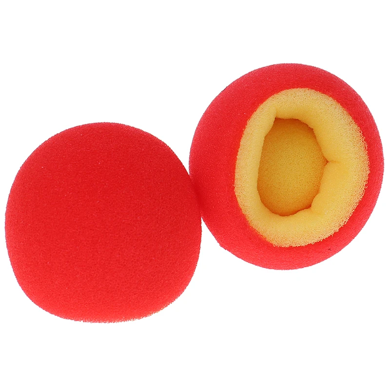 2 Pcs/ Set Color Change Sponge Ball Magic Tricks Fun Super Soft Sponges Changing Ball Square Close Up Magic Stage Magic Props