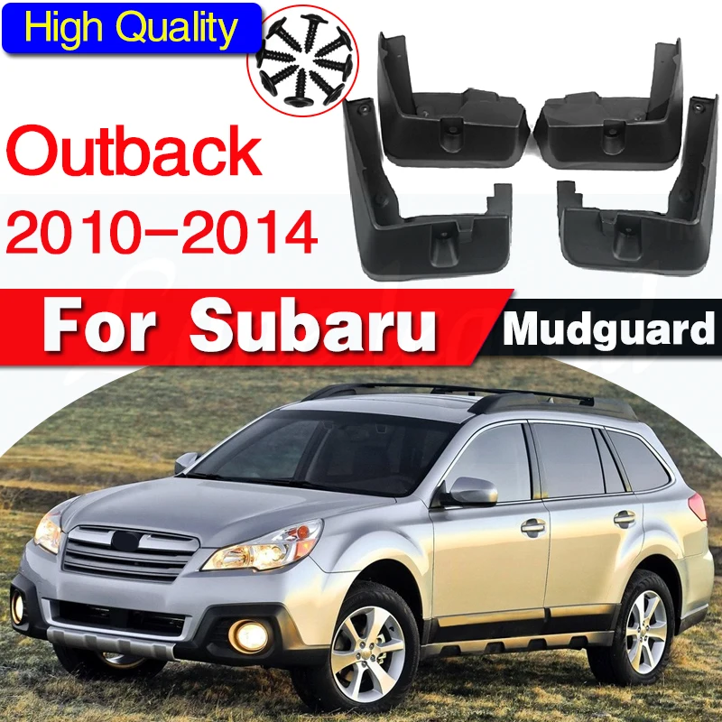 

For Subaru Outback 2010~2014 4th Gen Car Mudflap 4x Mudguards Fender Styling Accessories Upgrade Guard Flap Splash Protection