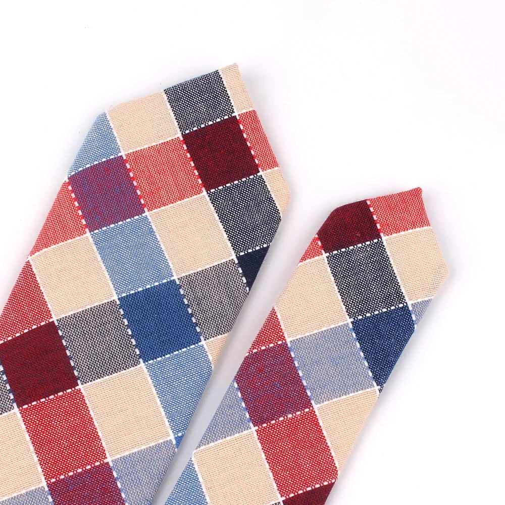 Mode Gewebte Baumwolle Krawatten Für Männer Dünne Männer Krawatte Für Hochzeit Casual Plaid Krawatten Anzüge Schlank Plaid Krawatten Gravatas – Detail 36