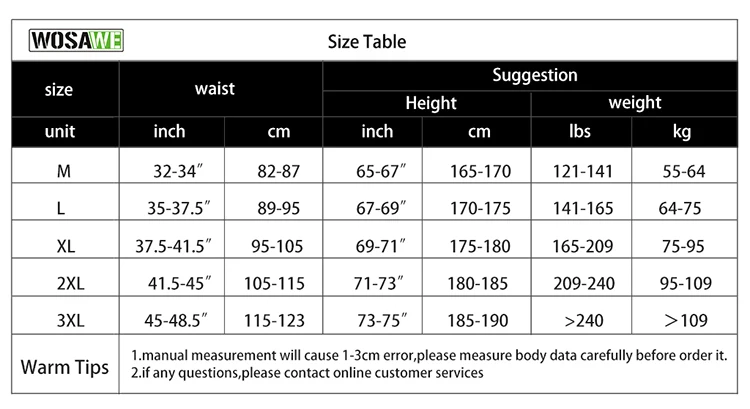 WOSAWE Summer Men's Cycling Shorts Outdoor Sports Breathable Downhill Clothing MTB Bike Racing Bicycle GEL Padded Underpants