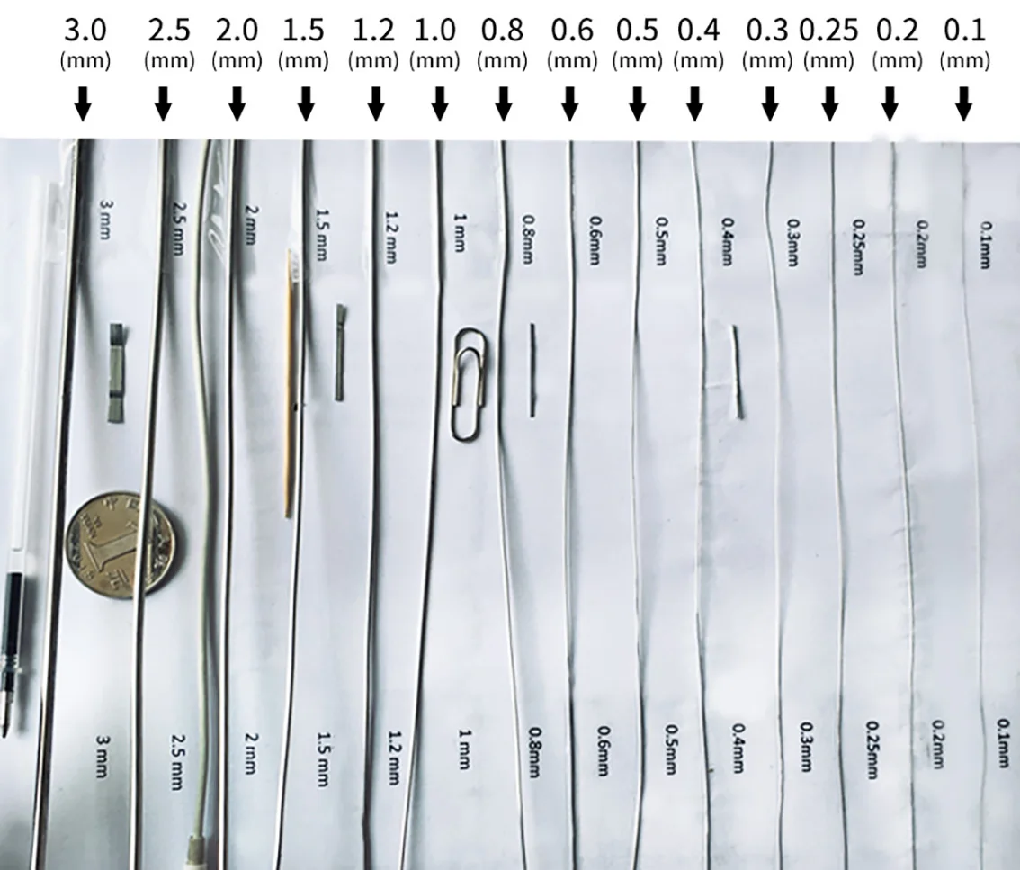 10-100 metrów 0,09/0,7/1,2/1,5/2/2,5/3/4 mm drut miękki drut stalowy ze stali nierdzewnej 316, przewód ze stali nierdzewnej, ręcznie robiony DIY