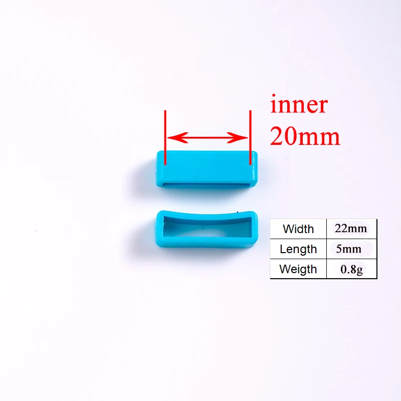 (plastic buckle+Tri-Glid+square keeper+D ring) DIY dog collar 20mm webbing sewing quality beautiful accessory premium lake blue