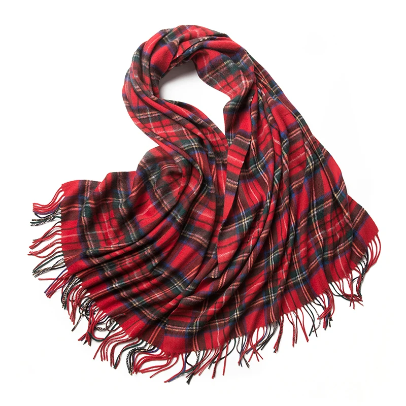 In 2023, Choose 100% wool crimson SCOTTISH PLAID SCARF, warm winter lady scarf, hound tooth comfortable winter lady scarf