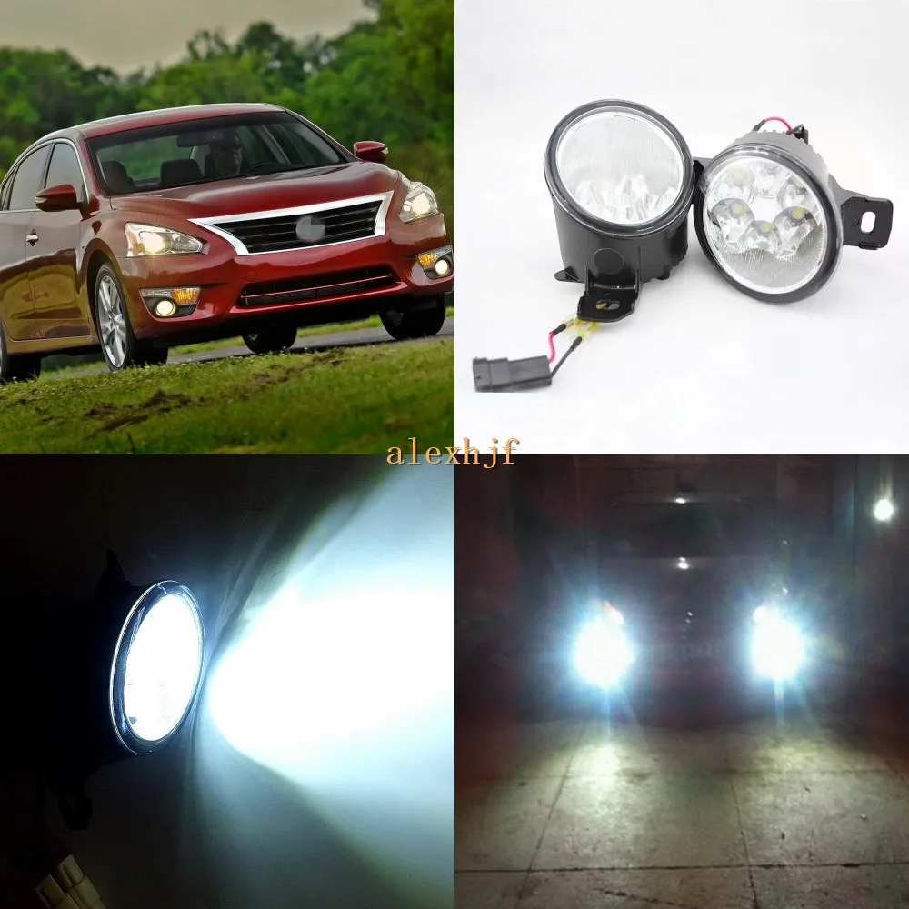 

July King 18W 6LEDs H11 LED Fog Lamp Assembly Case for Nissan Teana Altima 2007-2017, 6500K 1260LM LED Daytime Running Lights