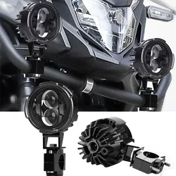 Motorcycle LED Spotlight Headlight Motorcycle LED Fog Lights farol Moto Auxiliar Fog Lamp For BMW R1200GS R1250GS F800GS F700GS.